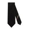 Gucci Gg Pattern Silk Tie In Black