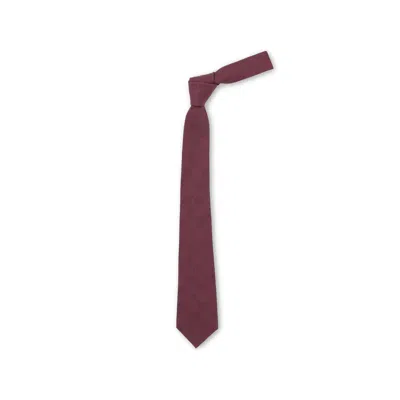 Gucci Gg Pattern Tie In Red