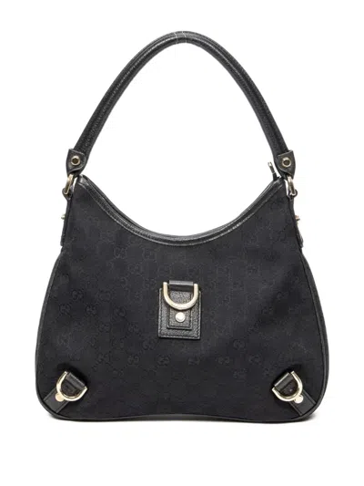 Pre-owned Gucci Gg-pattern Tote Bag In Black