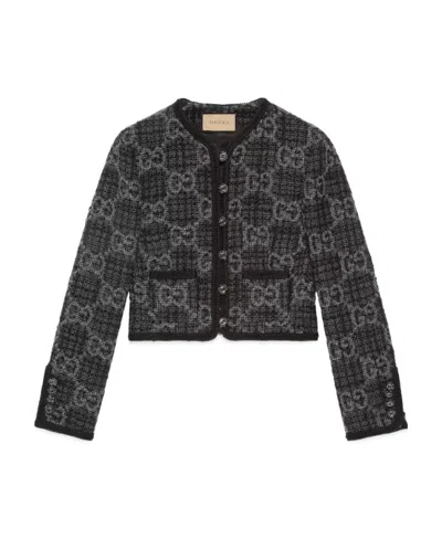 GUCCI GUCCI GG TWEED BUTTON-UP JACKET