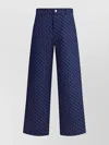 Gucci Cotton Jacquard Pant With Gg Shadow