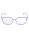 Gucci Gg Plaque Classic Glasses In Gold