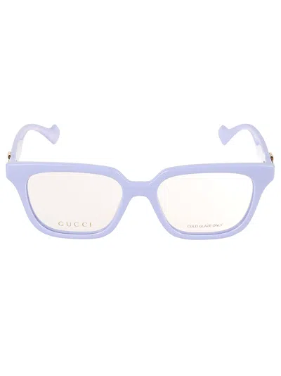 Gucci Gg Plaque Classic Glasses In Gold