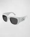 Gucci Gg Plastic Butterfly Sunglasses In Blue