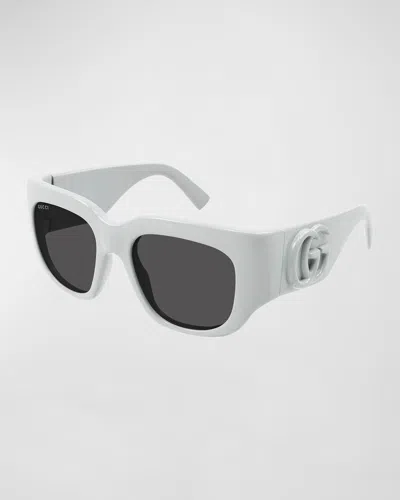 Gucci Gg Plastic Butterfly Sunglasses In Grey