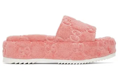 Pre-owned Gucci Gg Platform Sandal (women's) Sneakers In Pink