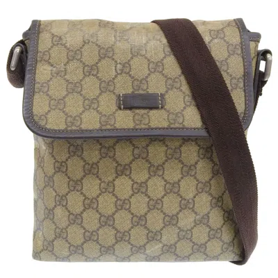 Pre-owned Gucci Gg Plus Brown Pvc Shoulder Bag ()