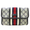 GUCCI GUCCI GG PLUS NAVY CANVAS CLUTCH BAG (PRE-OWNED)