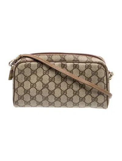 Pre-owned Gucci Gg Plus Shoulder Bag Small In Neutral