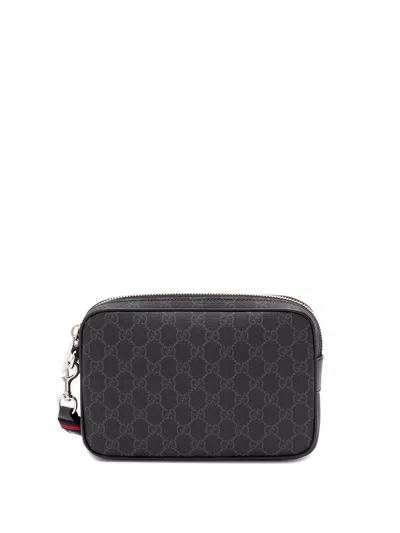 Gucci `gg` Pouch In Black