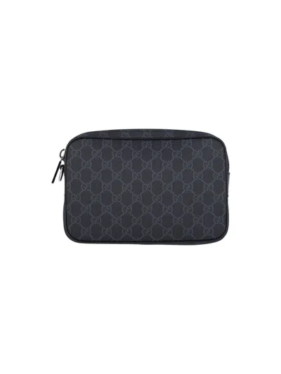 Gucci 'gg' Pouch In Black
