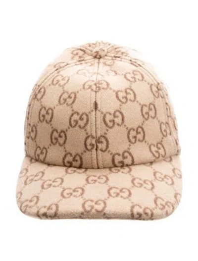 Pre-owned Gucci Gg Print Baseball Cap In Neutrals