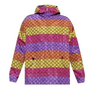 Pre-owned Gucci Gg Print Hooded Jacket 'multicolor' | Multi-color | Men's Size 46