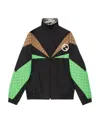 Gucci Gg-print Panelled Jacket In Black