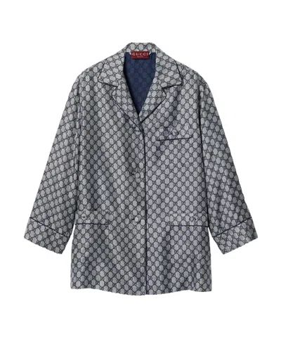 GUCCI GUCCI MONOGRAMMED LONG-SLEEVE SHIRT