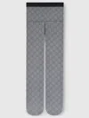 Gucci All-over Print Stretch Nylon Tights In Blue