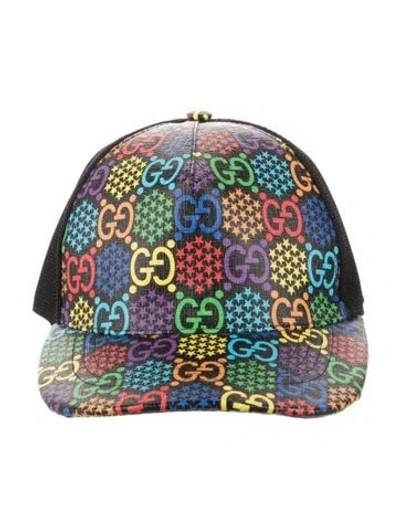 Pre-owned Gucci Gg Psychedelic Baseball Cap W/tags In Black