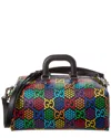 GUCCI GUCCI GG PSYCHEDELIC CANVAS & LEATHER BACKPACK