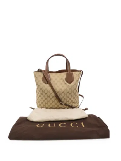 Pre-owned Gucci Gg Ramble Tote Bag In Neutrals