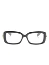Gucci Gg Rectangle-frame Glasses In Black