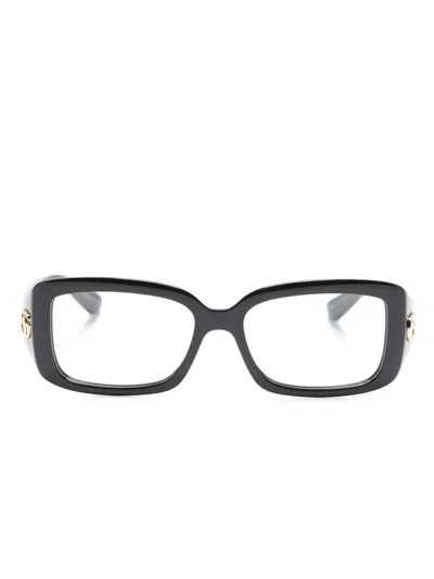 Gucci Gg Rectangle-frame Glasses In Black