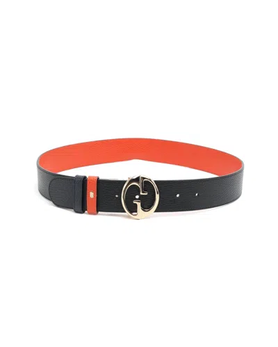 Gucci Gg Reversible Belt, Size 85 In Black