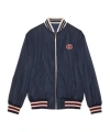 Gucci Gg Reversible Bomber Jacket In Black