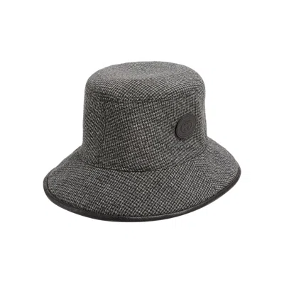 Pre-owned Gucci Gg Reversible Bucket Hat 'grey/black' | Men's Size S In Gray