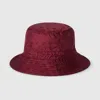 Gucci Women Logo Motif Bucket Hat In Red