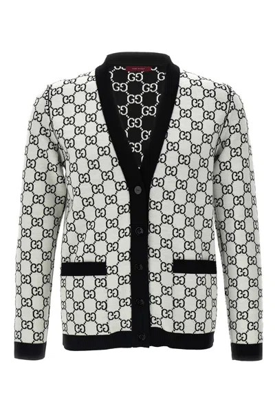 GUCCI GUCCI GG REVERSIBLE CARDIGAN