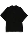 Gucci Reversible Wool And Silk Coat In Black