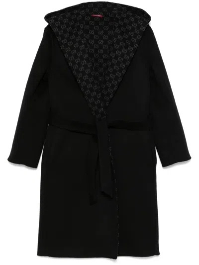 Gucci Gg Reversible Coat In Black