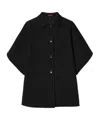 Gucci Reversible Wool And Silk Coat In Black