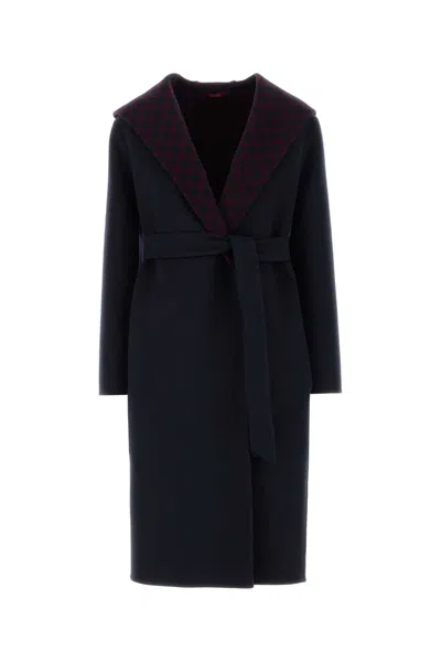 Gucci Gg Reversible Wool Silk Coat In Multi