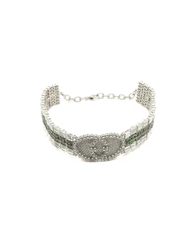 Gucci Gg Rhinestone Choker In Multi