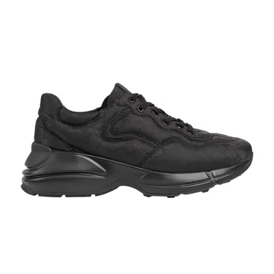 Pre-owned Gucci Gg Rhyton 'black Monogram' | Men's Size 11