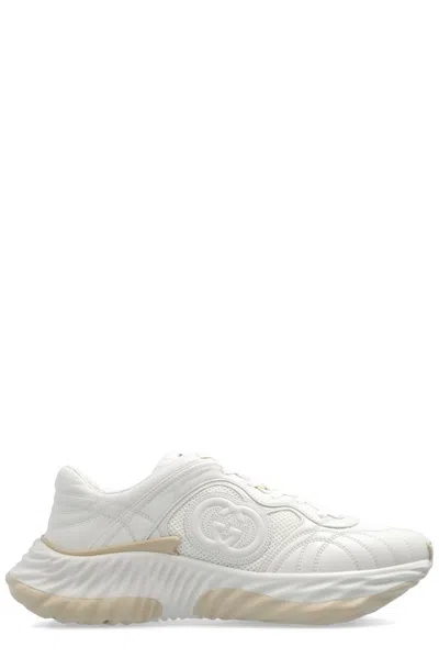 Gucci Gg Ripple Sneakers In White