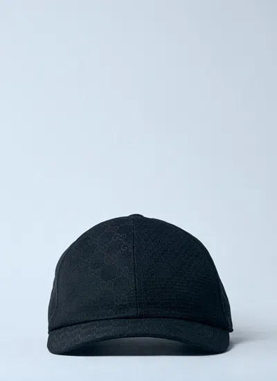 Gucci Gg Ripstop Baseball Cap In Black