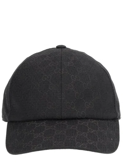 Gucci Women Gg Ripstop Baseball Cap In Black