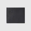Gucci Gg Rubber-effect Bi-fold Wallet In Schwarz