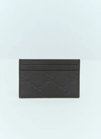 GUCCI GG RUBBER-EFFECT CARDHOLDER