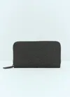 Gucci Gg Monogram Zip-around Wallet In Black