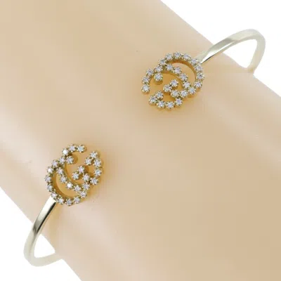 Pre-owned Gucci Gg Running Bangle Bracelet 18k Yellow Gold Gold Gold Bracelet Jewelry ()