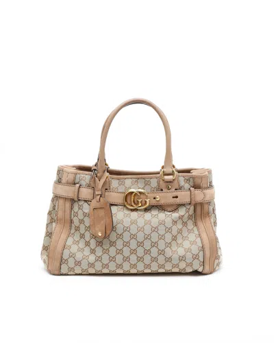 Gucci Gg Running Medium Tote Bag In Brown