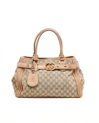 Gucci Gg Running Tote Bag In Neutral