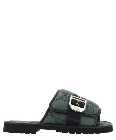 Gucci Gg Sandals In Green