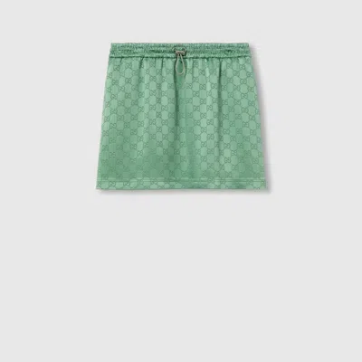 GUCCI GUCCI GG SATIN MINI SKIRT