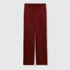 Gucci Gg Satin Pants In Red