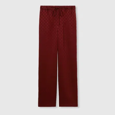 Gucci Gg Satin Pants In Red