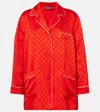 Gucci Camicia In Raso Arancione   Donna In Red